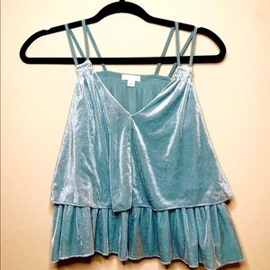 Velvet Crop Top